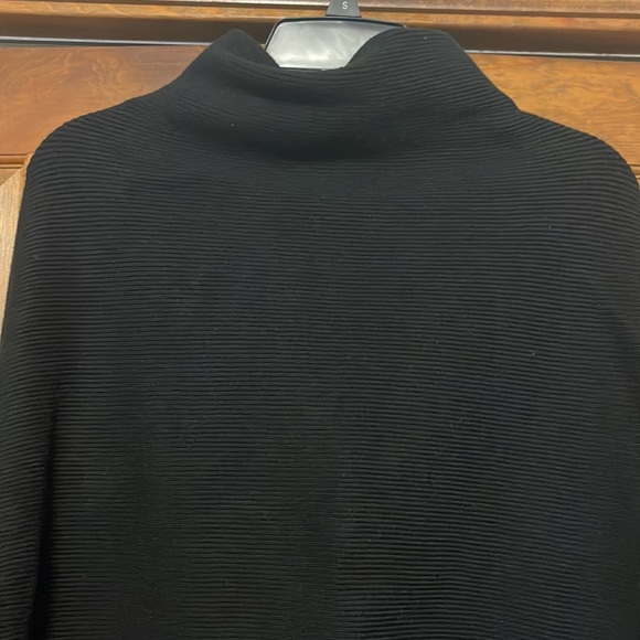 Pink Blush Funnel Neck Black Maternity sweater. S/m - Picture 2 of 8